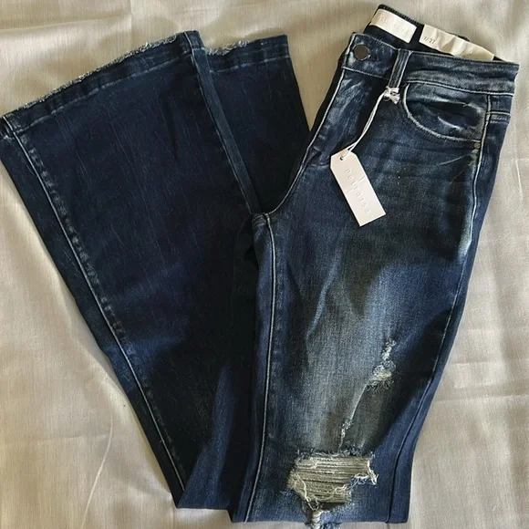 Petra153 NWT 7/27 Dark Blue Denim Jeans - Picture 3 of 16